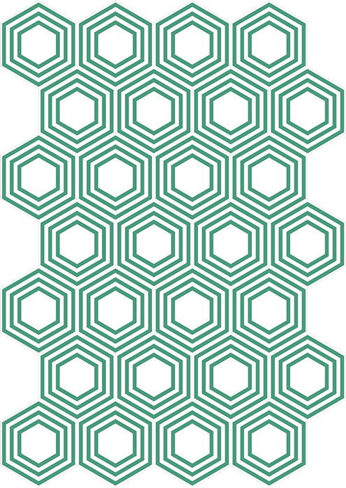 Hexagon Tiles 20x23 Clipart (496x700), Png Download