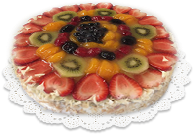 Cake - Fruit Cake Clipart (701x1103), Png Download