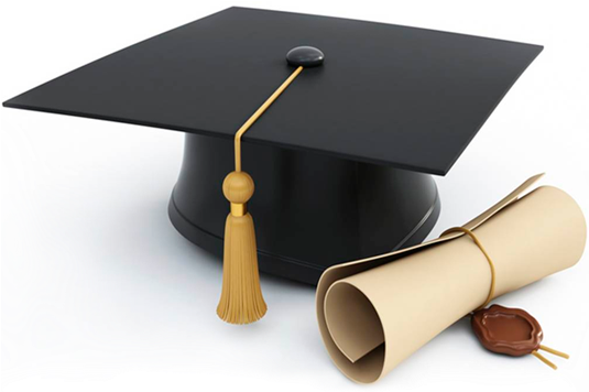 Capelo De Formatura Png - Graduation Cap And Diploma Clipart (534x577), Png Download