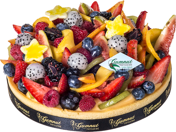 Festive Fruit Flan - Fruit Salad Clipart (1000x740), Png Download