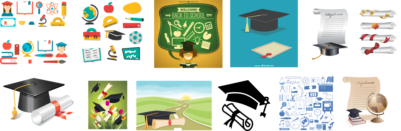 Sexta-feira, 28 De Novembro De - Graduation Clipart (1600x526), Png Download