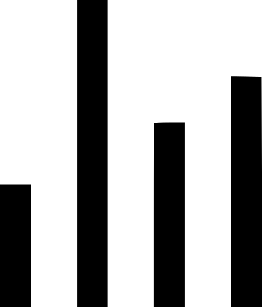 Bar Bars Basic Chart Graph Line Pie Statistics Comments - Monochrome Clipart (836x980), Png Download