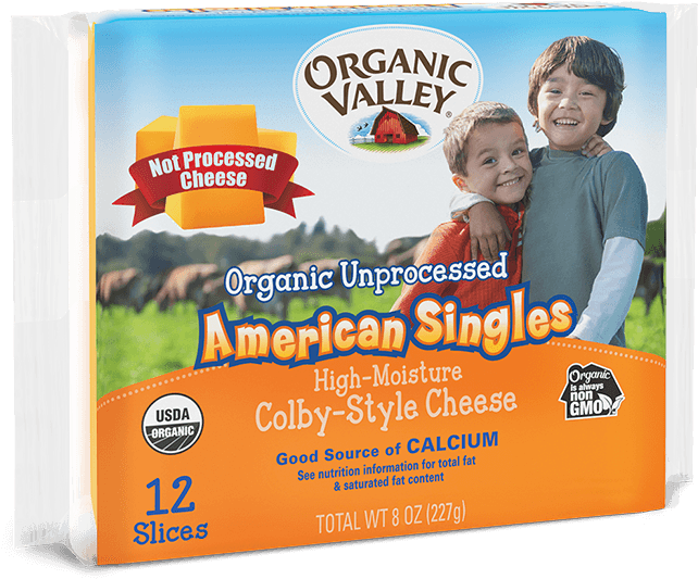 Browse Our Product Line - Organic Valley American Cheese Clipart (719x719), Png Download