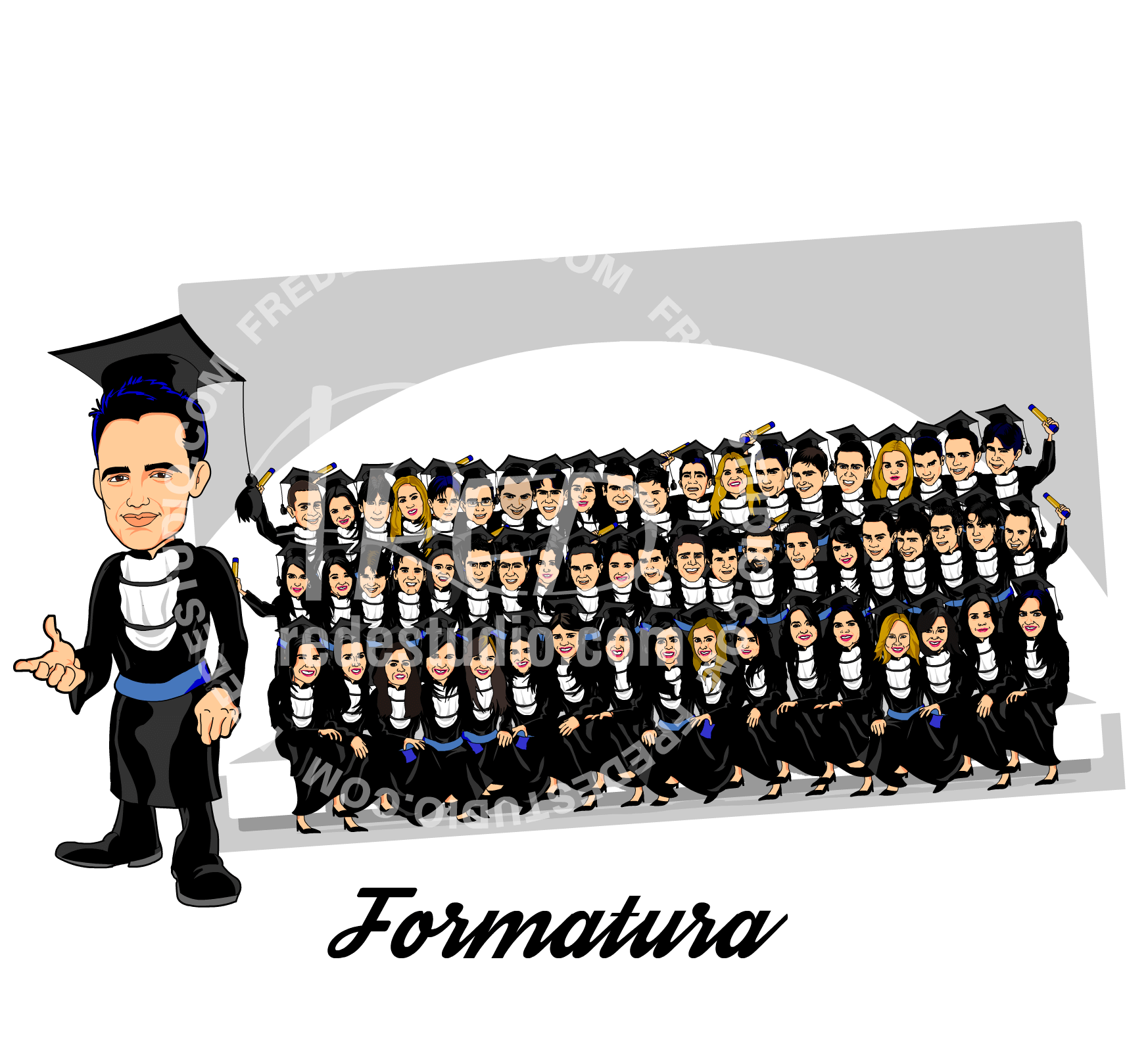 2013-2019 By Fred Estúdio - Cartoon Clipart (2375x1583), Png Download