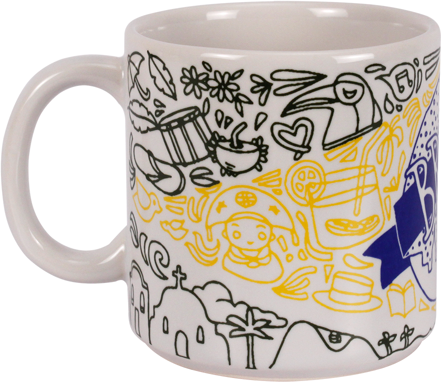 Caneca Desenho Bandeira Brasil - Mug Clipart (1000x1000), Png Download