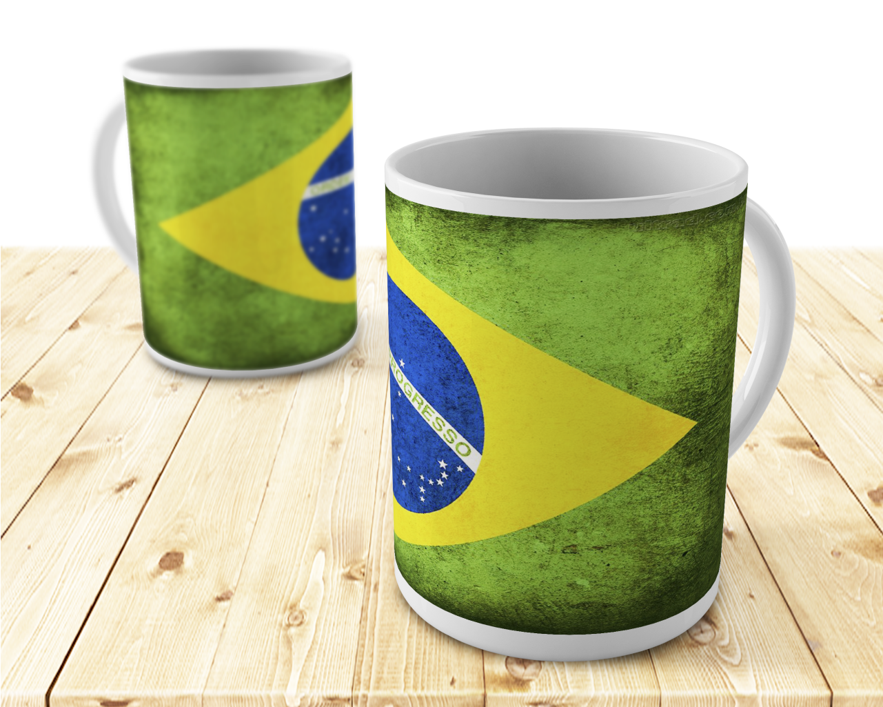 Novo Caneca Bandeira Do Brasil Modelo - Grass Clipart (1600x1024), Png Download