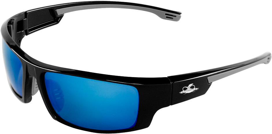 Bullhead Safety Dorado, Polarized Blue Mirror Safety - Sunglasses Clipart (1000x480), Png Download