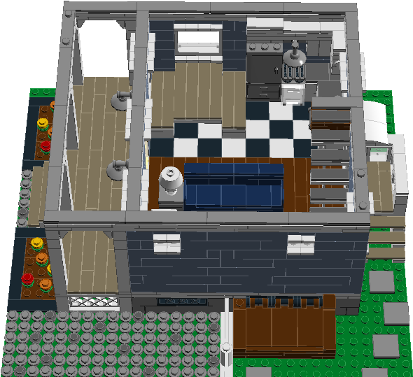 Small Cottage 4 - Floor Plan Clipart (987x656), Png Download