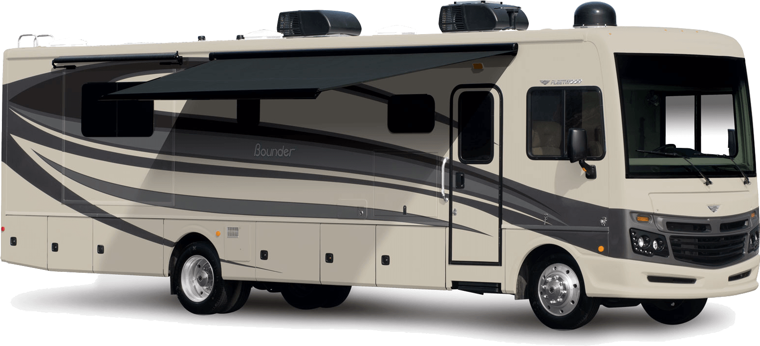 Fleetwood Bounder Class A Motorhome - Fleetwood Rv Clipart (1750x807), Png Download