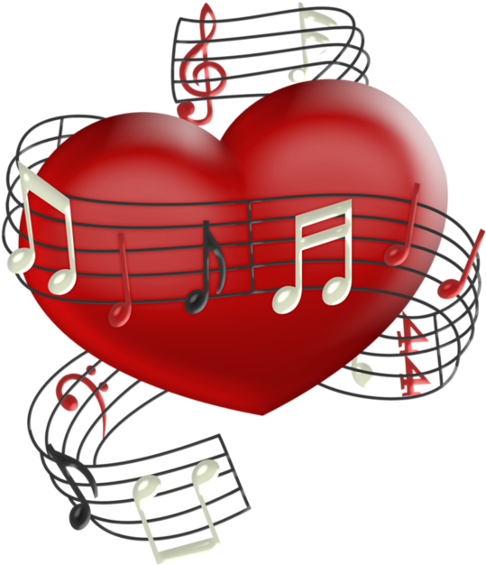 La Música Es El Verdadero Lenguaje Universal - Music Hearts Clipart (600x667), Png Download
