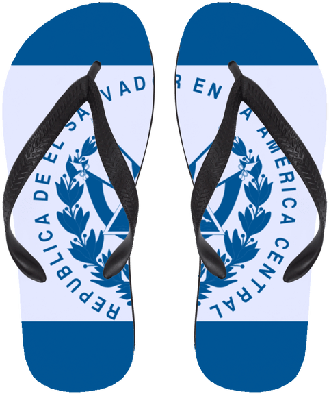 Bandera De El Salvador Chancletas - Salvador Flag Clipart (600x600), Png Download