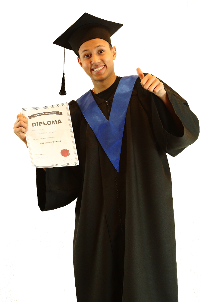 Gown And Student-tie - Academic Dress Clipart (667x1000), Png Download