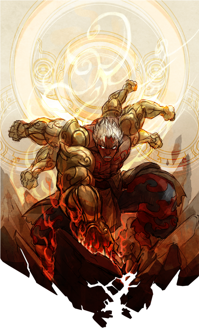 Asura Vs Thor (comic) - Asura's Wrath Fanart Clipart (688x1162), Png Download