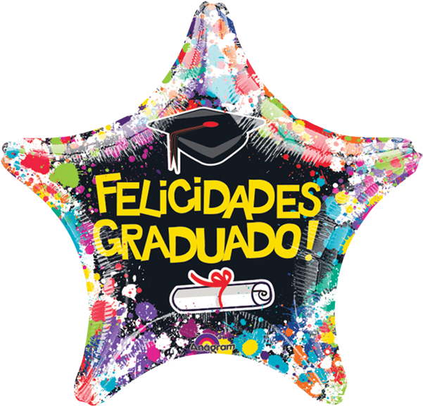 Globo Graduacion Estrella - Globos Para Graduacion 2018 Clipart (600x600), Png Download
