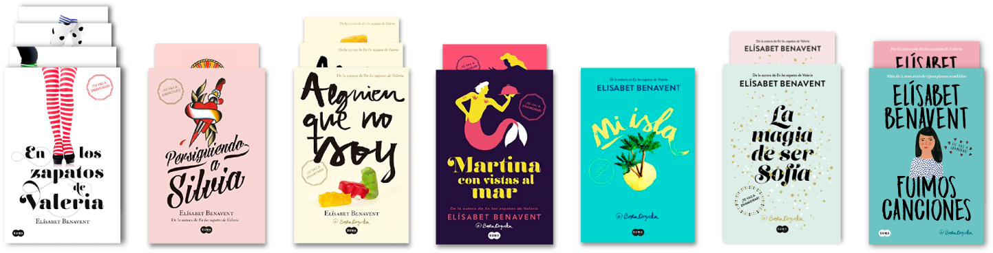 Valeria Es Como Tú Y Como Todos - Elisabet Benavent Libros Por Orden Clipart (1569x400), Png Download