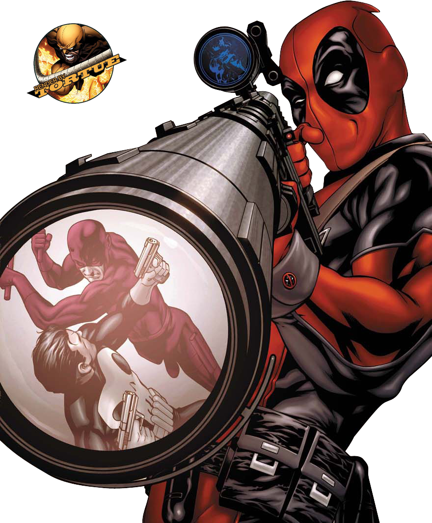 Deadpool Sniper Clipart (880x1065), Png Download