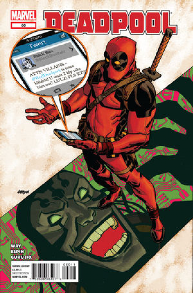 Купете Comics 2012-11 Deadpool - Deadpool Marvel Clipart (950x950), Png Download