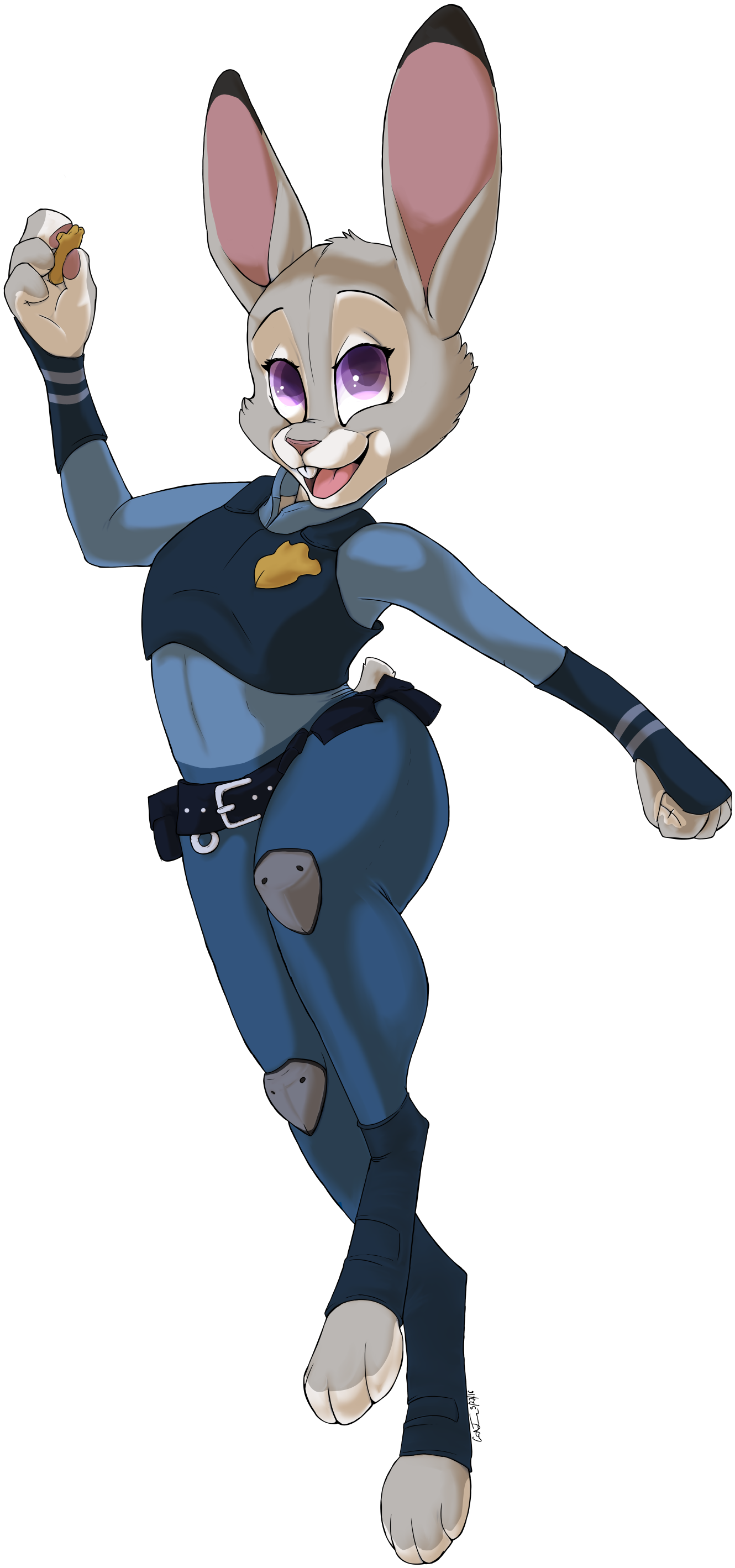 Judy Hopps - Cartoon Clipart - Large Size Png Image - PikPng