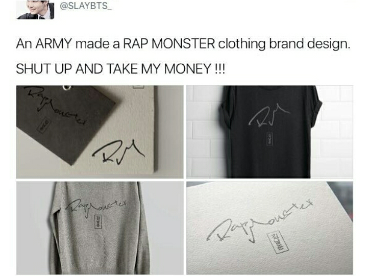 Rap Monster Clothing Line Clipart (720x720), Png Download