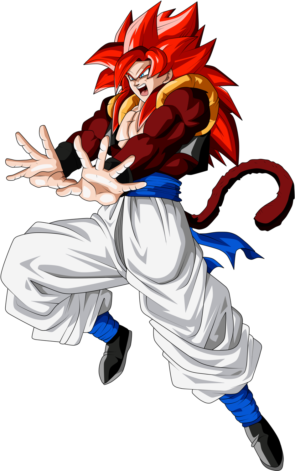 #ssj4 Gogeta - Ssj4 Gogeta Dokkan Battle Clipart (1024x1561), Png Download