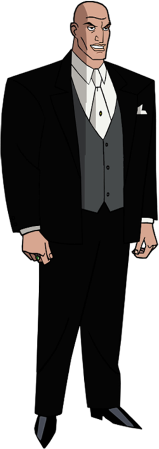 Superman Animated Series Lex Luthor , Png Download - Lex Luthor Animated Series Clipart (554x1558), Png Download