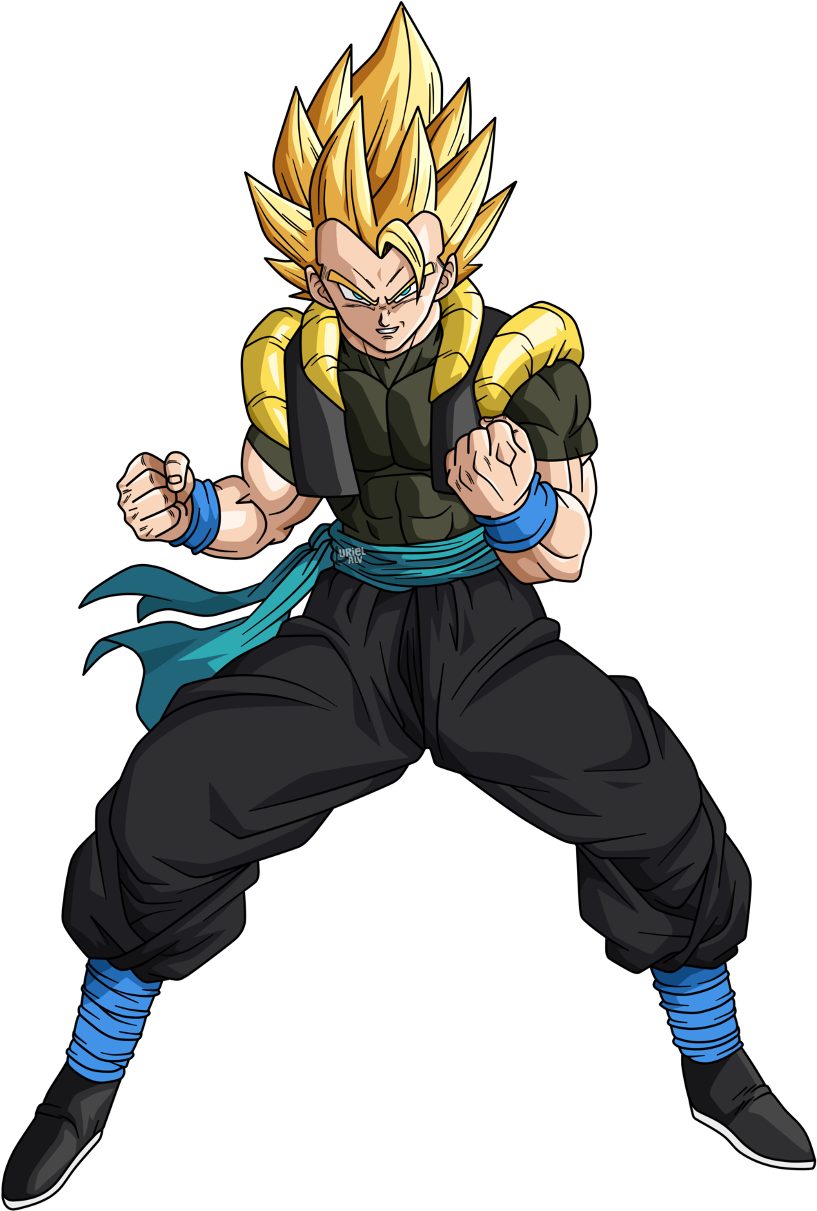 Gogeta Xeno By Urielalv Clipart (1184x1754), Png Download