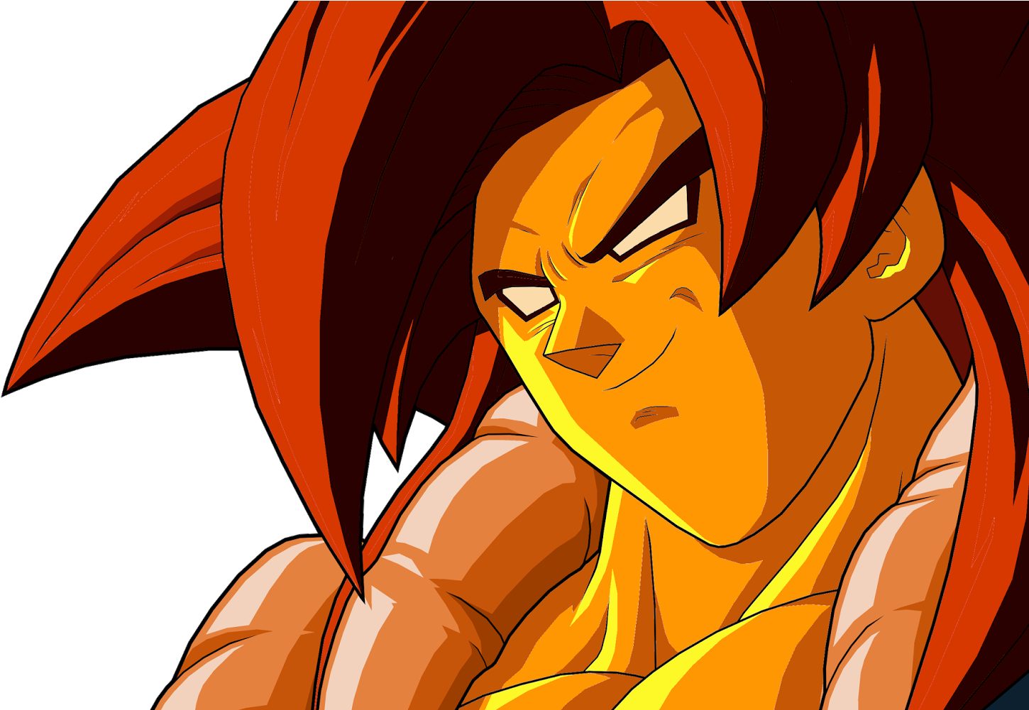 Gogeta Ssj - Goku Super Sayayin 4 Clipart (1600x1000), Png Download