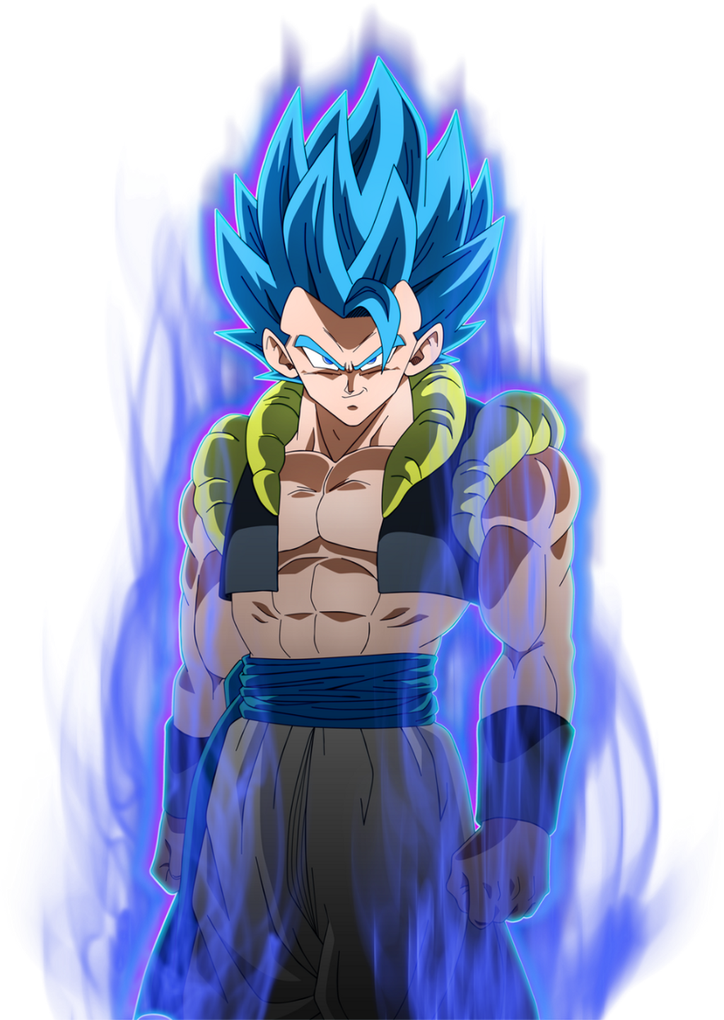 #gogeta #dragonballsuper #dragonballsuperbroly #ssjblue - Gogeta Ssj Blue 2018 Clipart (1024x1442), Png Download