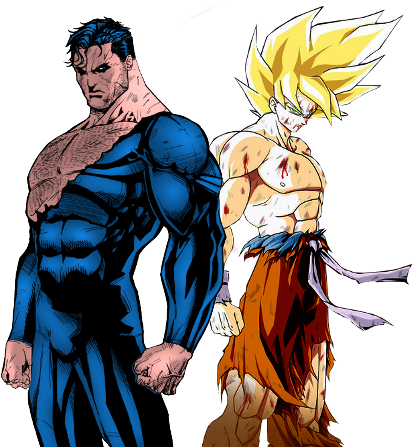 Png - Goku X Super Man Clipart (1500x1500), Png Download