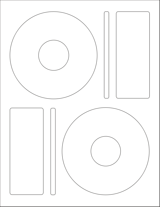 √ Cd Label Template Free Download - Circle Clipart (619x800), Png Download