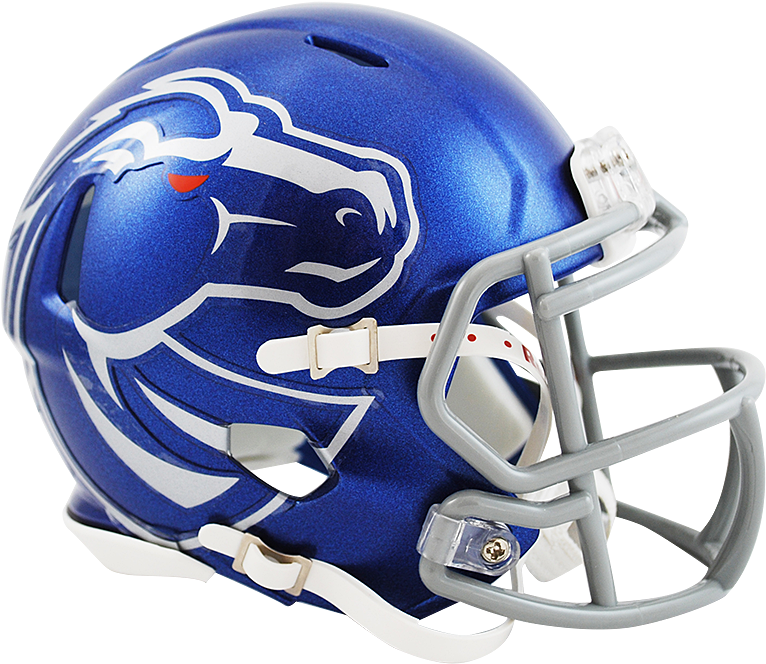 Boise State Speed Mini Helmet - Boise State Football Helmets Clipart (900x812), Png Download