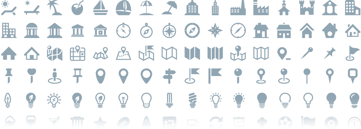 Icons - Sprite Icons Svg Clipart (1229x441), Png Download