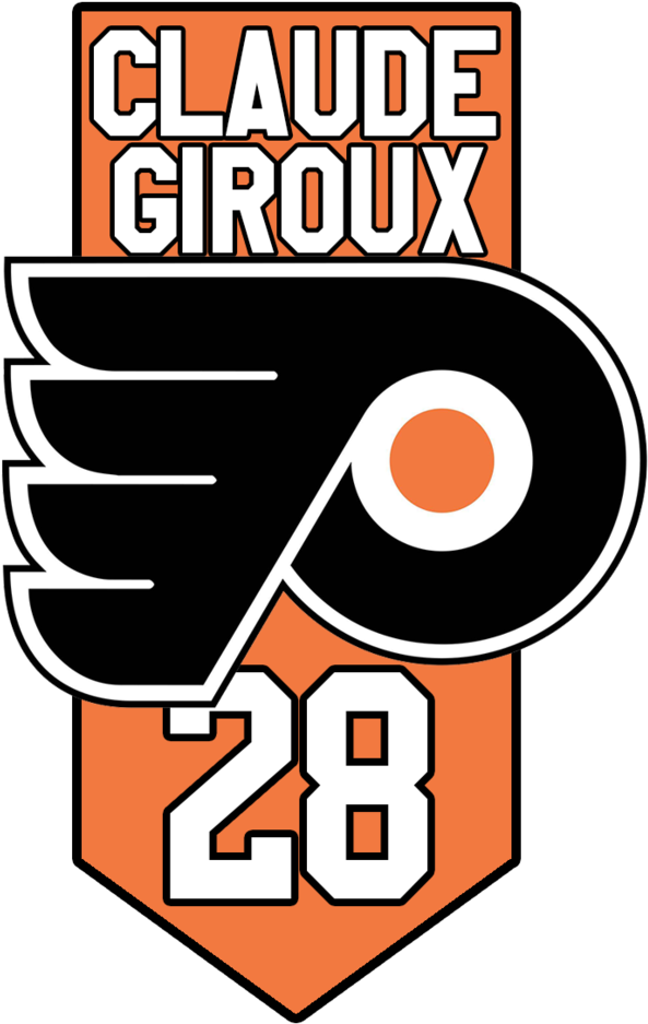 Logotype Philadelphia Flyers Claude Giroux - Edmonton Oilers Vs Philadelphia Flyers Clipart (761x1050), Png Download