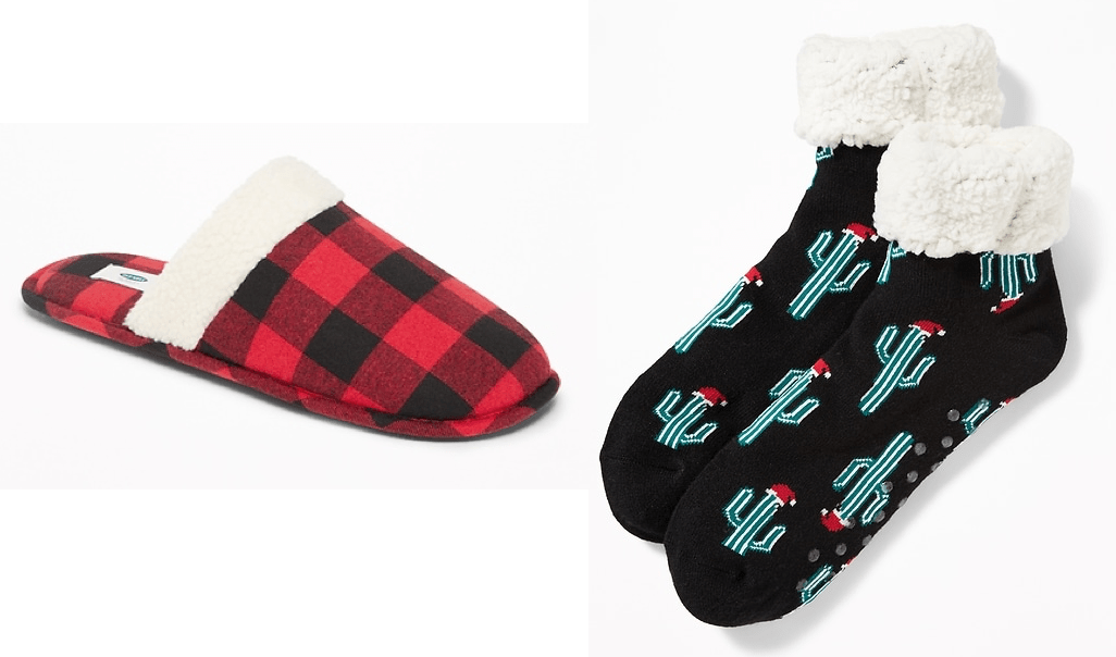 Old Navy Cozy Slippers - Sock Clipart (1026x604), Png Download
