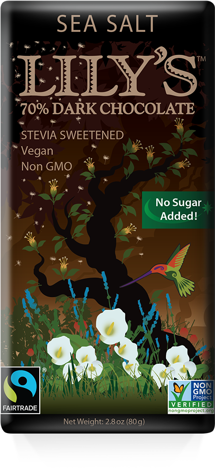 Lily's Chocolate Salted Almond Clipart (600x1024), Png Download