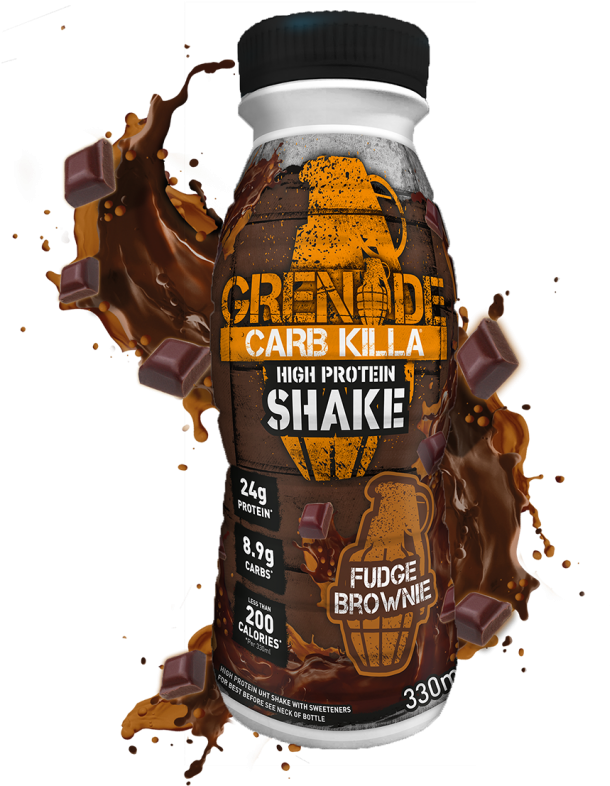 Fudge Brownie Shake - Grenade Carb Killa Protein Shake Clipart (800x800), Png Download