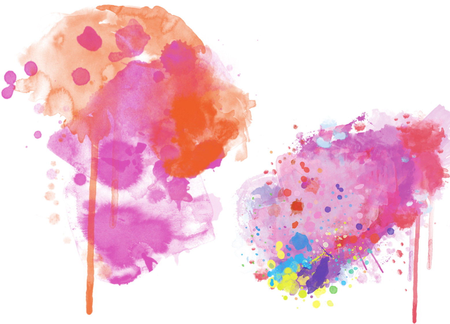 Png Colour Splash - Watercolor Paint Clipart (1600x1200), Png Download
