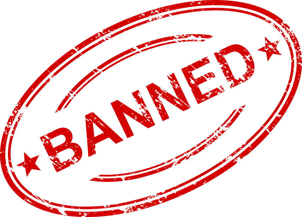 Clear Vector Stamp - Transparent Banned Stamp Clipart (1024x735), Png Download