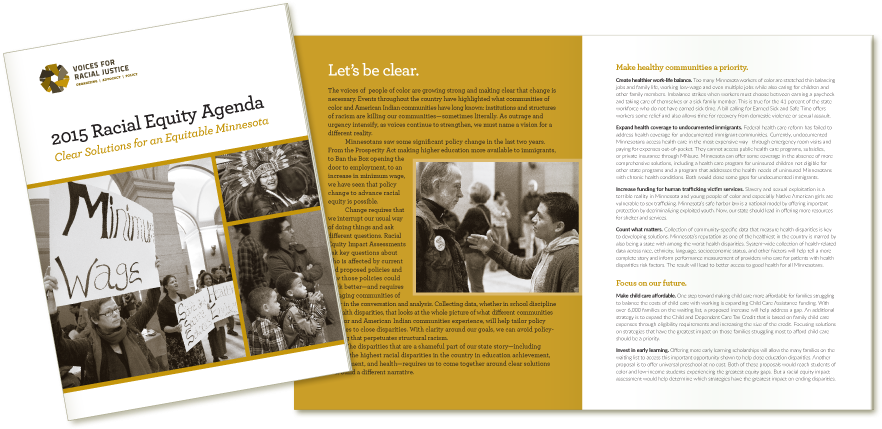 2015 Agenda Design For Voices For Racial Justice - Flyer Clipart (984x648), Png Download