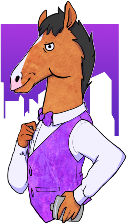 A Piece I Did Of Bojack Horseman Clipart (419x736), Png Download