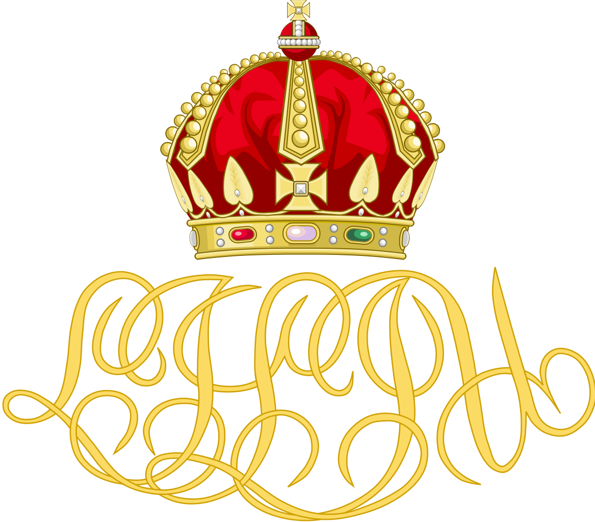 Royal Monogram Of Queen Liliuokalani Of Hawaii - Royal Crown Clipart (1167x1024), Png Download