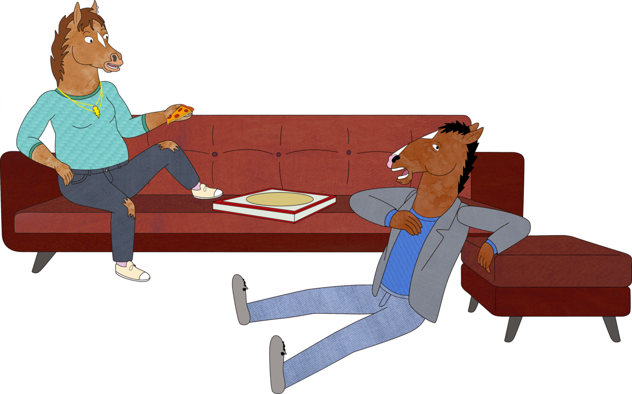 Yesterday I Finished The Last Season Of Bojack Horseman, - Cartoon Clipart (1280x799), Png Download