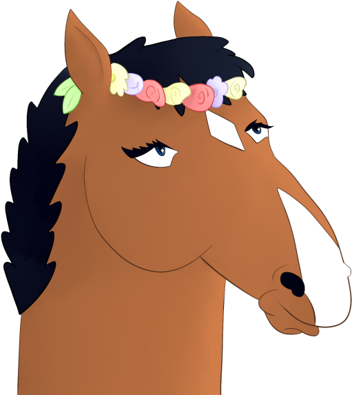 Pretty Bojack Horseman - Cartoon Clipart (540x573), Png Download