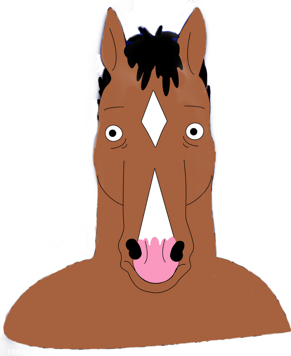 #bojackhorseman - Cartoon Clipart (1024x1249), Png Download