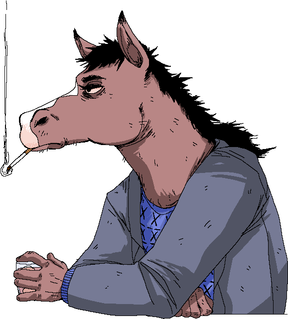 Bojack Horseman, Cartoon Fan, Tv Shows, Weird, Tv Series - Mane Clipart (637x675), Png Download