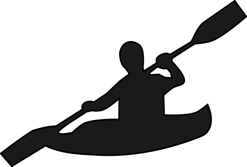 Canoe Clipart Free For Download - Kayaking Clipart - Png Download (800x542), Png Download