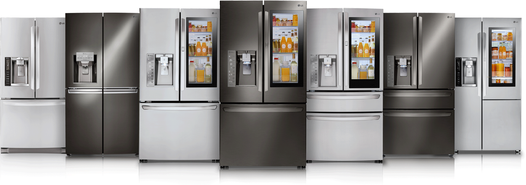 With Options Including French 3 Door & 4 Door, Top - Refrigerators Png Clipart (1916x730), Png Download