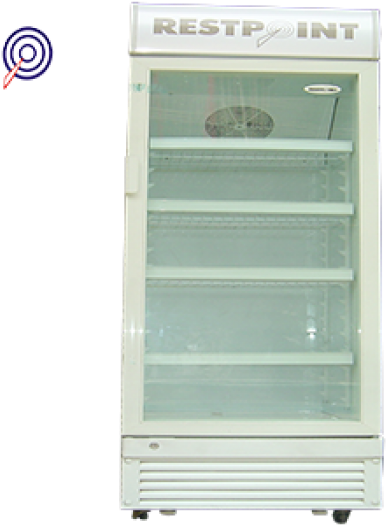 Restpoint Single Door Showcase Fridge Rp-236sc - Drawer Clipart (526x800), Png Download