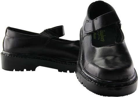 Toughees Girls School Shoes - Slip-on Shoe Clipart (720x480), Png Download