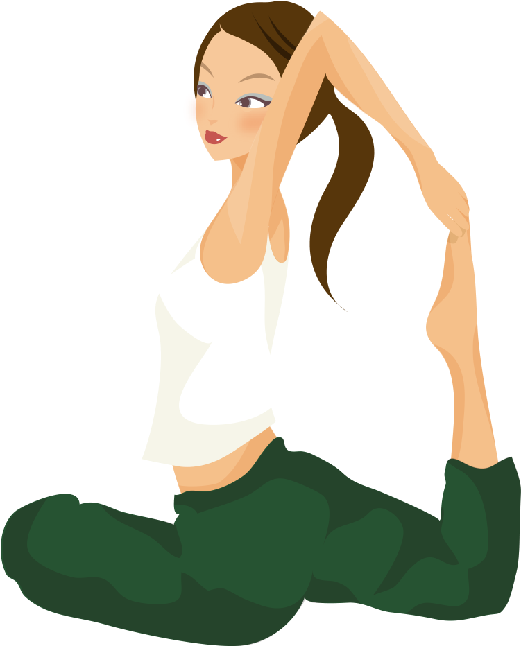 Yoga Png - Yoga Cartoon Clipart (1000x1000), Png Download